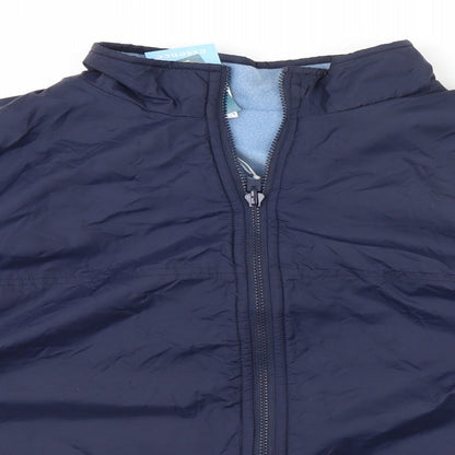 Preloved essence Womens Blue   Rain Coat Coat - Detail