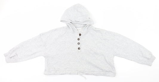 Primark Womens Grey  Polyester Pullover Hoodie Size 14
