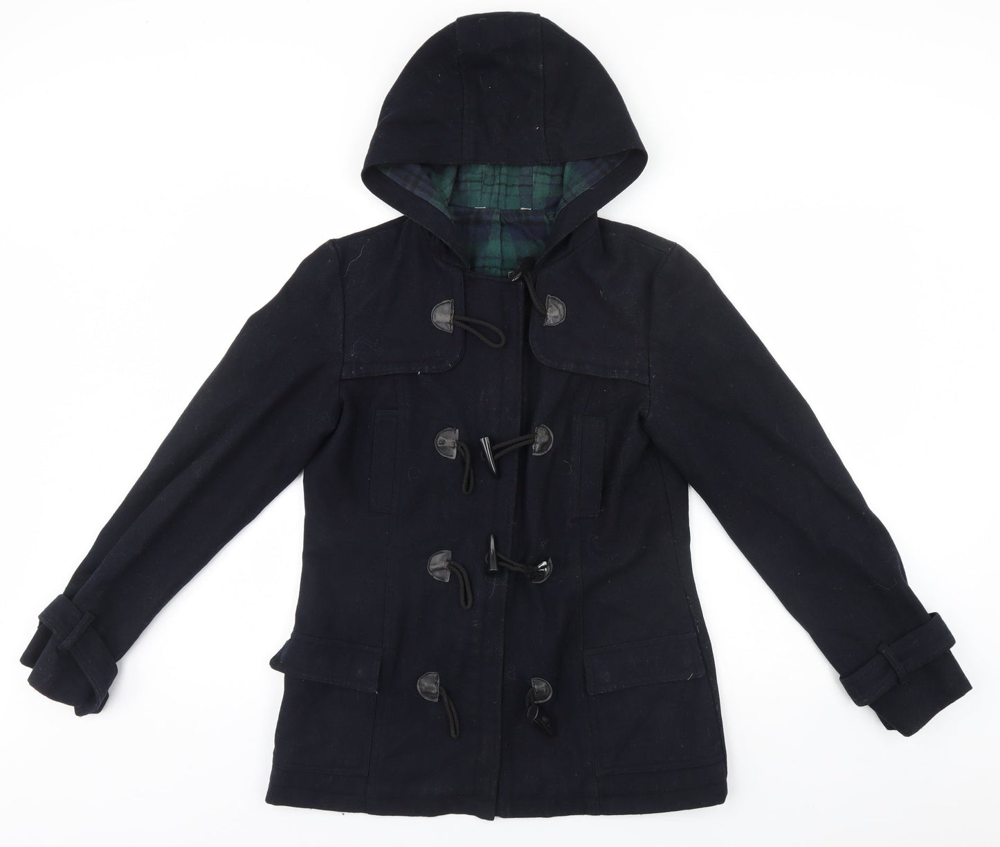 Preworn Womens Blue   Overcoat Coat Size 8