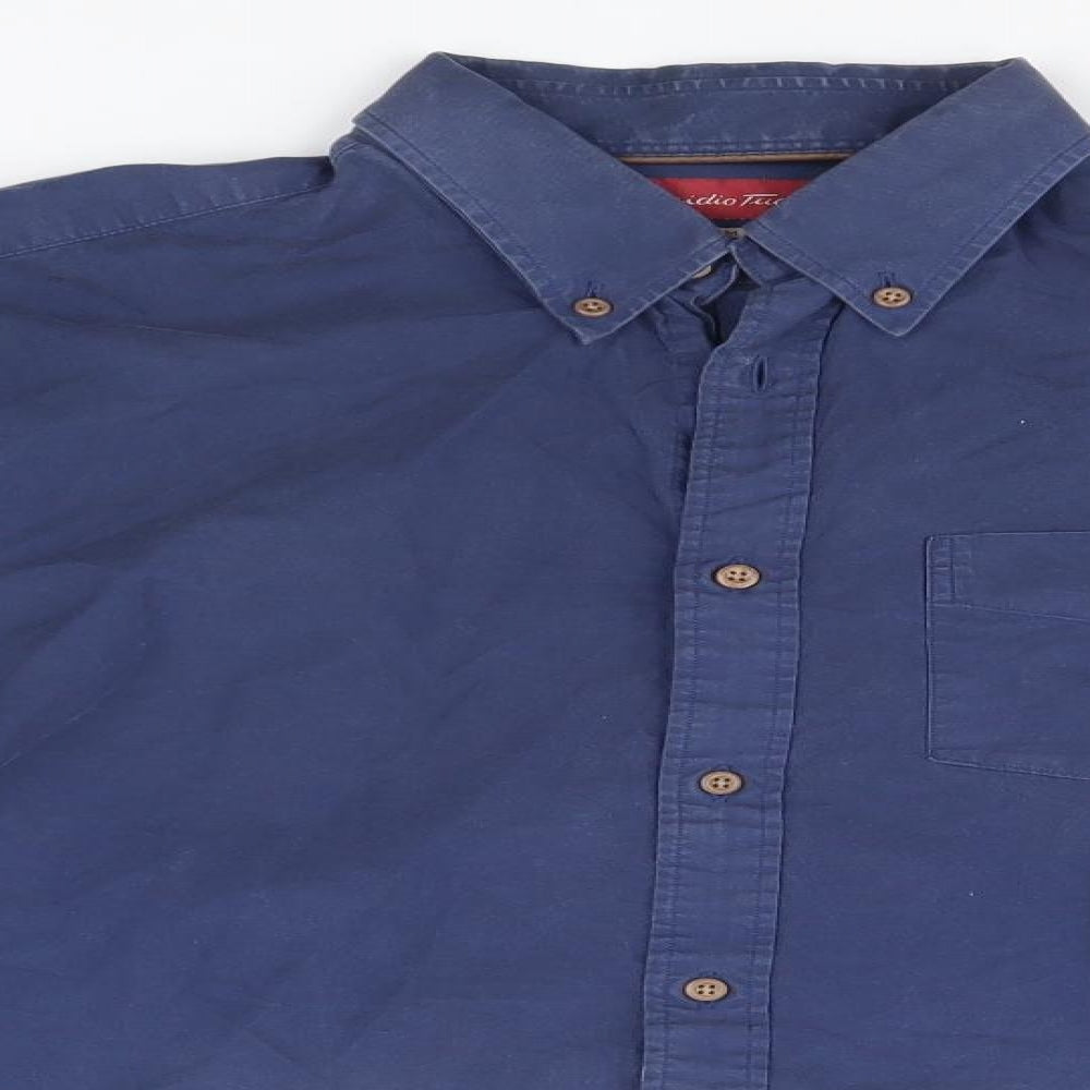 Preworn Mens Blue    Button-Up  Collared