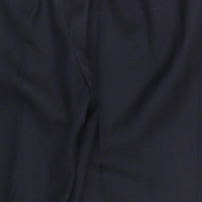 Armando Mens Blue Plaid Acetate Trousers   L26 in Regular