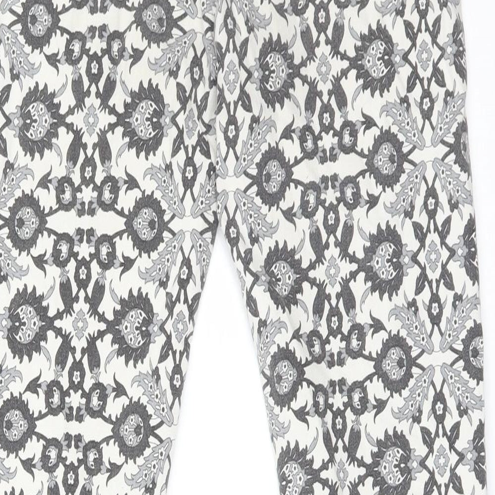 Zara Womens Multicoloured Floral  Skinny Jeans Size 30 L26 in Regular