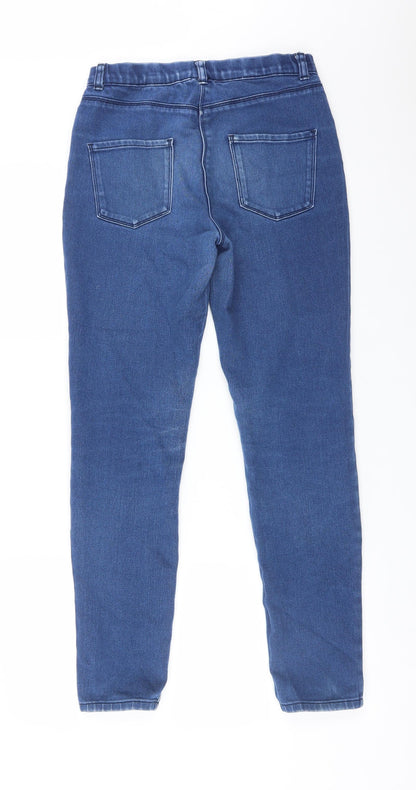 Preloved M&Co Womens Blue  Cotton Jegging Jeans Size 10 L29 in Regular - Back