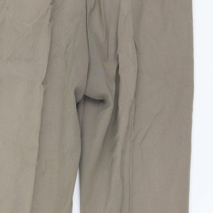 Classics Womens Brown  Polyester Trousers  Size 10 L25 in Regular