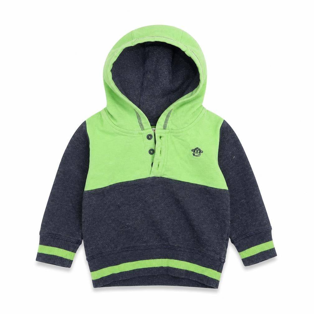 Blue Zoo Boys Multicoloured Colourblock Cotton Pullover Jumper Size 12-18 Months