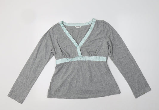 Lepel Womens Grey  Cotton Top Pyjama Top Size 12