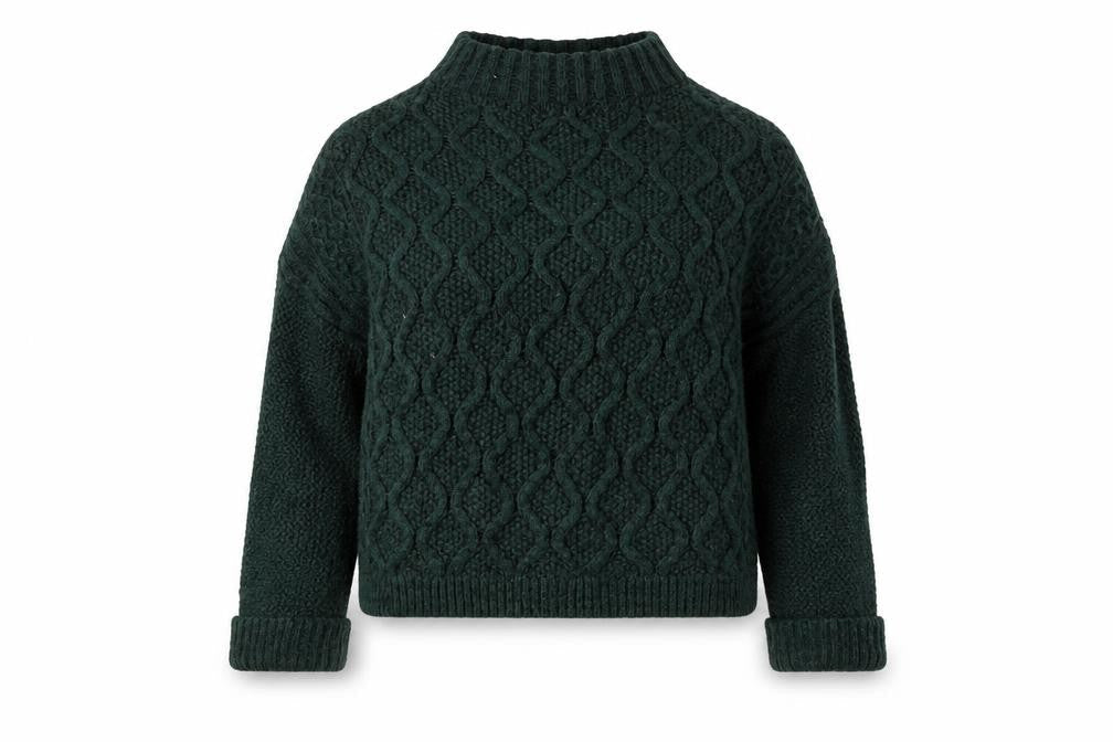 NEXT Womens Green Mock Neck   Pullover Jumper Size M