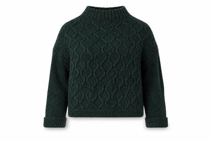 Next Womens Green Mock Neck   Pullover Jumper Size M