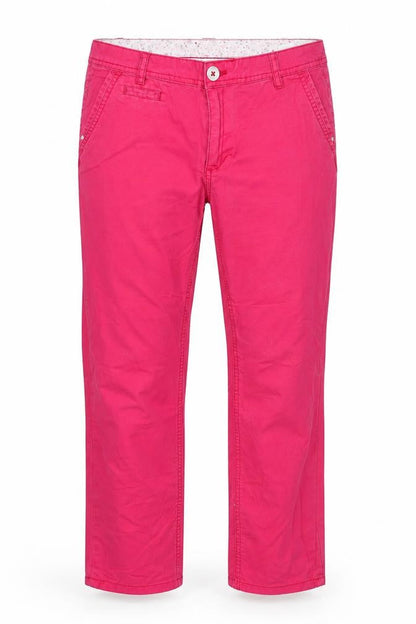 YFL Reserved Womens Red  Cotton Cropped Trousers Size 8 L25 in Regular