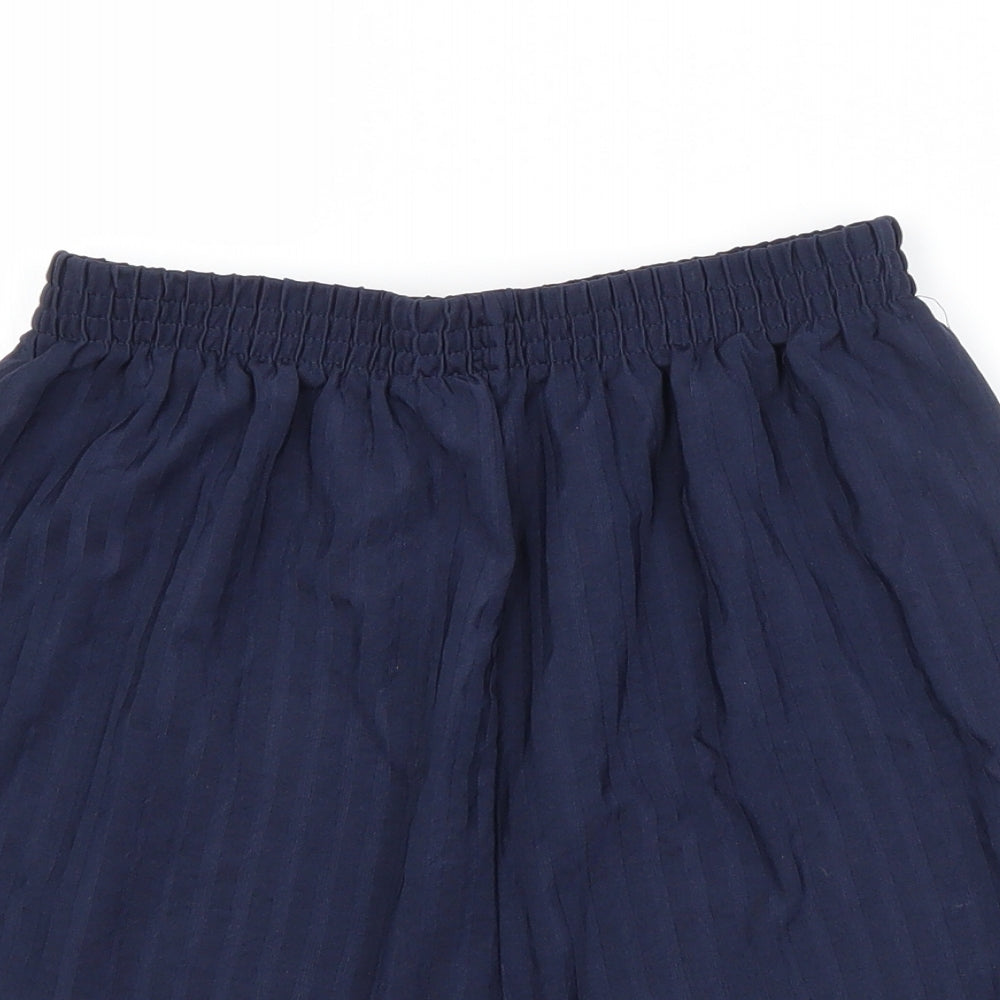 Preworn Boys Blue Striped Polyester Sweat Shorts Size 13-14 Years  Regular  - SCHOOL SHORTS