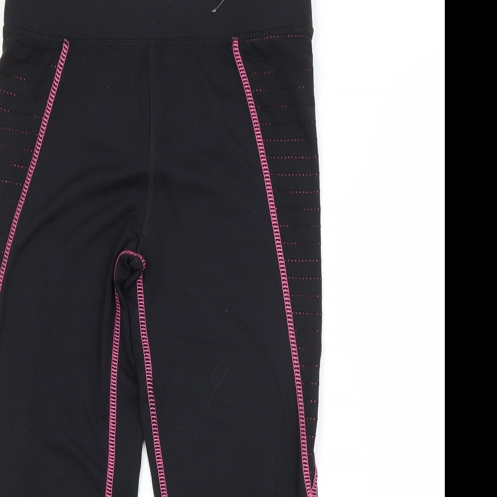 Atmosphere Womens Black  Polyester Compression Leggings Size 6 L18 in Regular