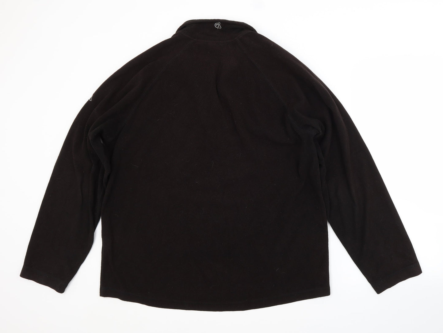 Craghoppers Mens Black Round Neck  Polyester Pullover Jumper Size L