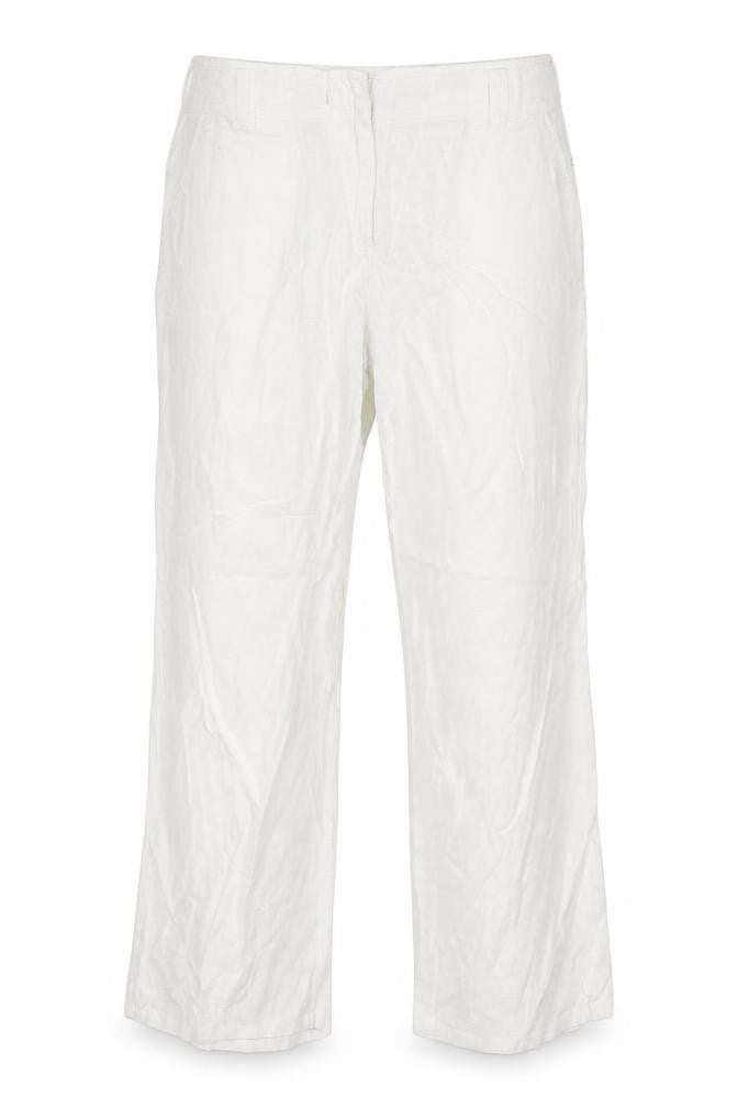Logo Womens White   Trousers  Size 14 L29 in Regular
