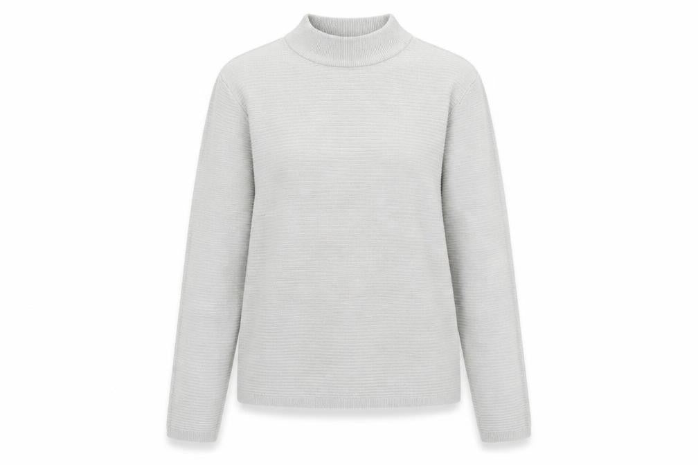 VERO MODA Womens Grey Round Neck  Acrylic Pullover Jumper Size S