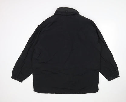 Preloved Eddie Bauer Womens Black   Rain Coat Coat Size XL - Back