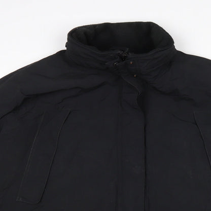 Preloved Eddie Bauer Womens Black   Rain Coat Coat Size XL - Detail