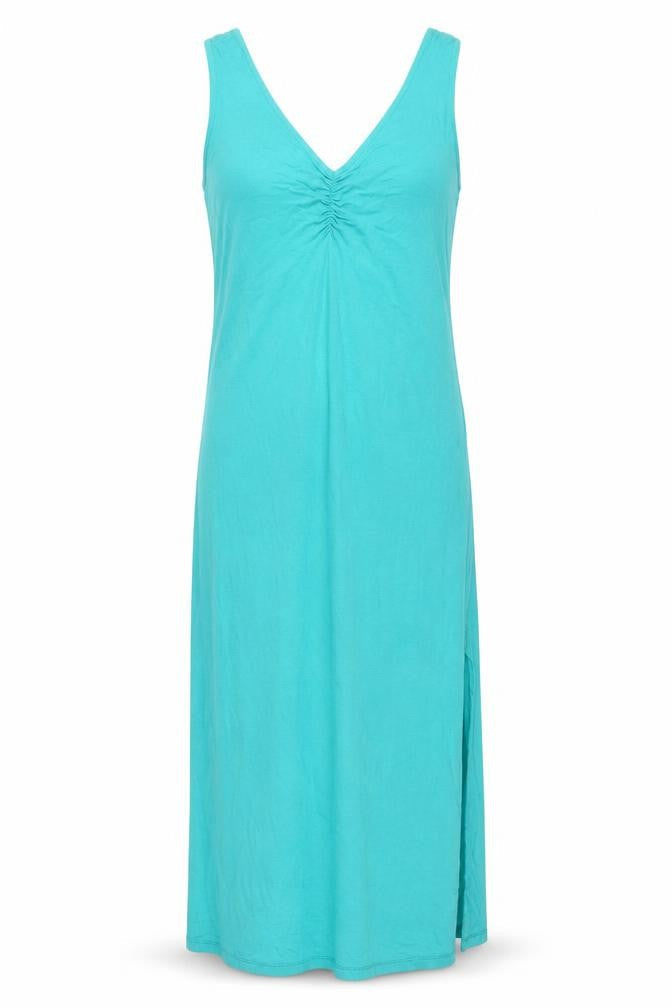 Marks & Spencer Womens Green  Viscose Maxi  Size 8 V-Neck