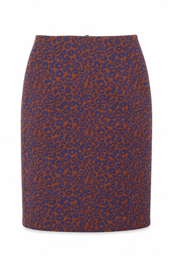 Marks & Spencer Womens Multicoloured Animal Print Polyester Straight & Pencil Skirt Size 8