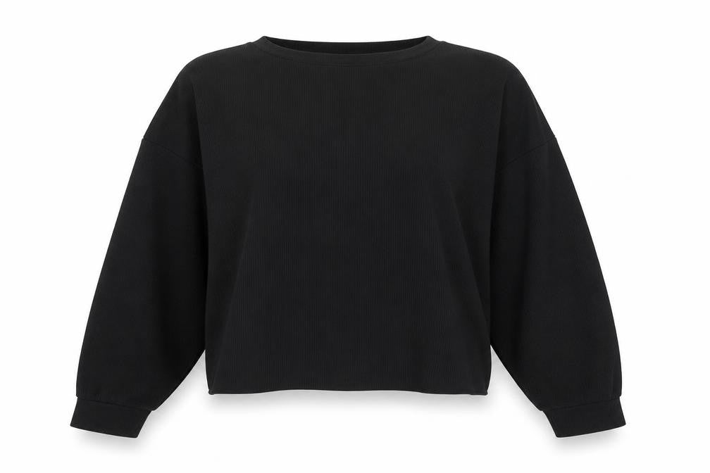 Nasty Gal Womens Black  Polyester Pullover Sweatshirt Size 12
