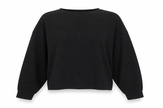 Nasty Gal Womens Black  Polyester Pullover Sweatshirt Size 12