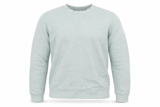 Topshop Mens Green Striped Cotton Pullover Sweatshirt Size M
