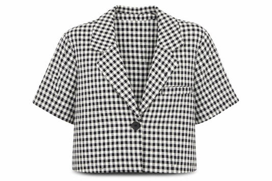Primark Womens White Check  Jacket  Size 10