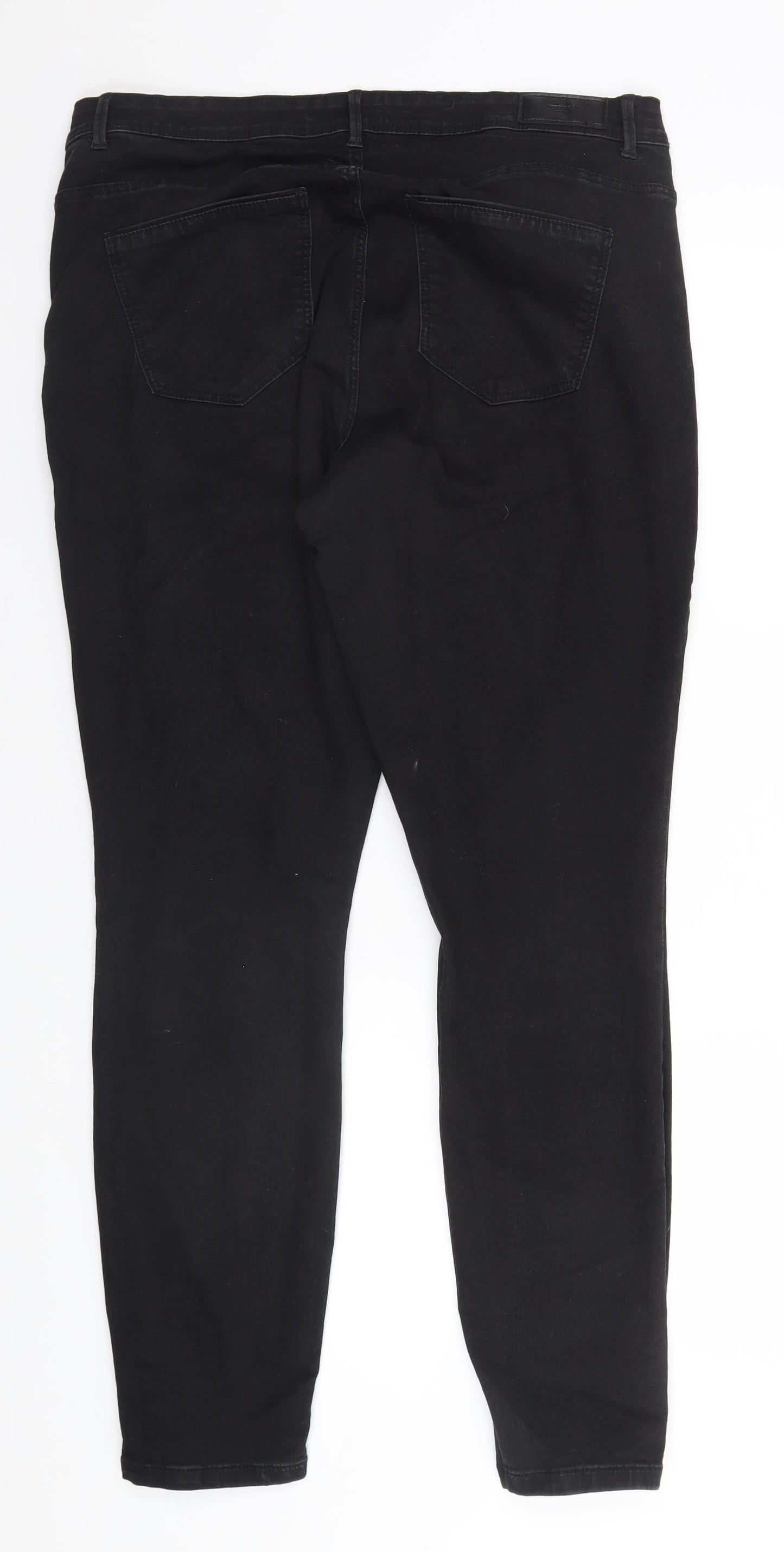 VERO MODA Womens Black  Cotton Straight Jeans Size 32 in L32 in Regular
