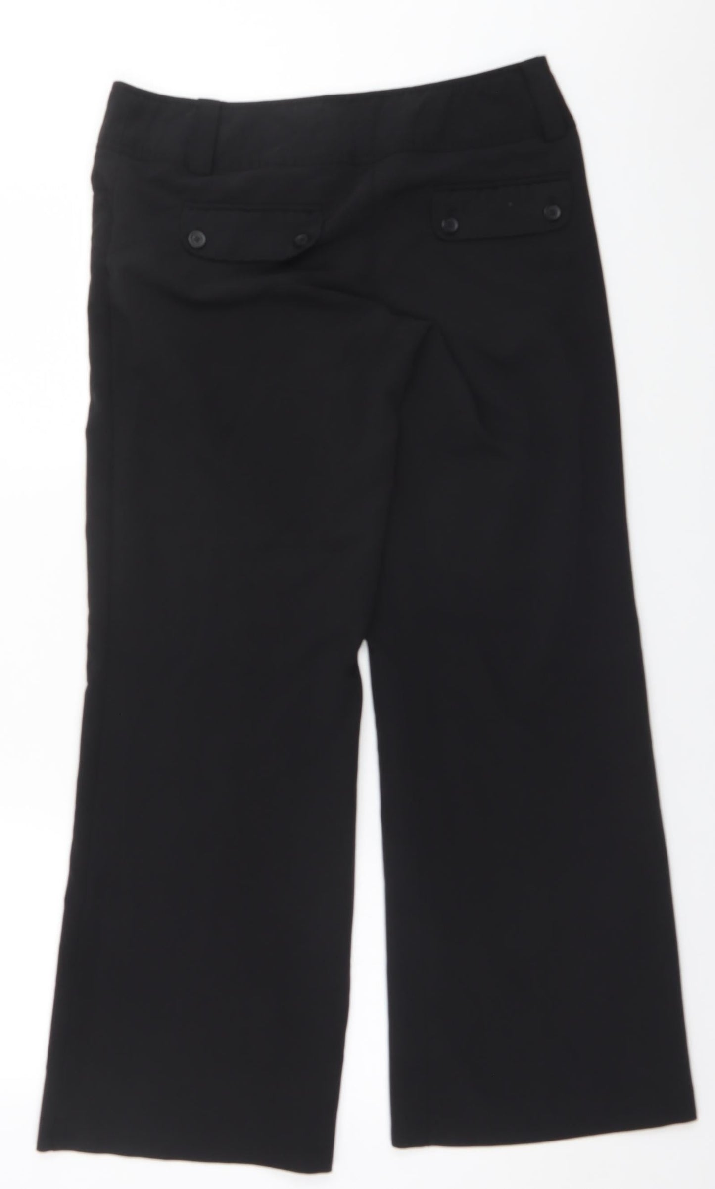 New Look Womens Black  Polyester Trousers  Size 12 L28 in Regular
