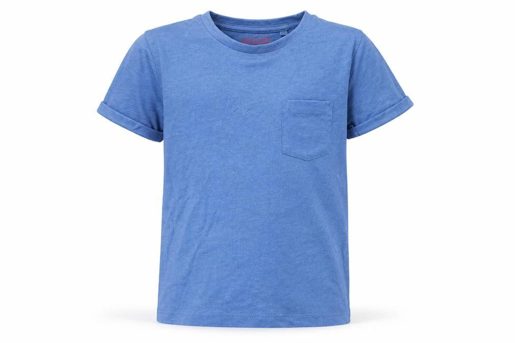Next Boys Blue  Cotton Basic T-Shirt Size 8 Years Round Neck