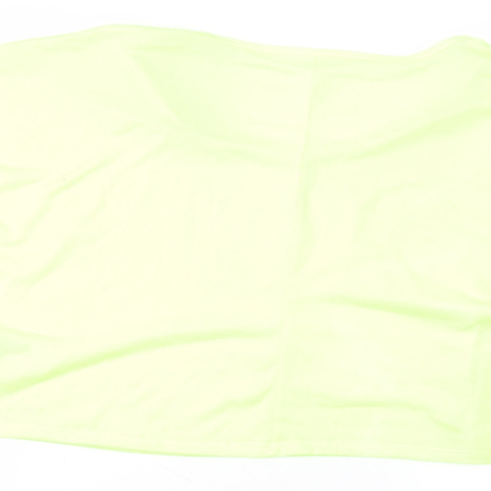 Matalan Womens Green  Polyester Basic T-Shirt Size M Round Neck