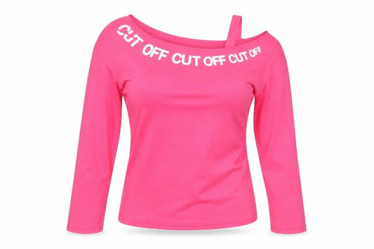 Sheilay Womens Pink  Cotton Basic T-Shirt Size M Round Neck