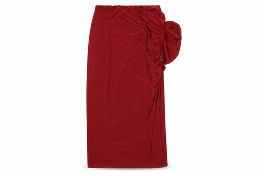 Boohoo Womens Red  Polyester A-Line Skirt Size 10