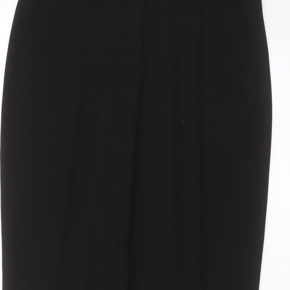 Busy Womens Black  Polyester Trousers  Size 14 L29 in Regular