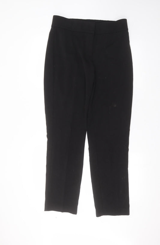 Artigiano Womens Black  Polyester Trousers  Size 14 L29 in Regular