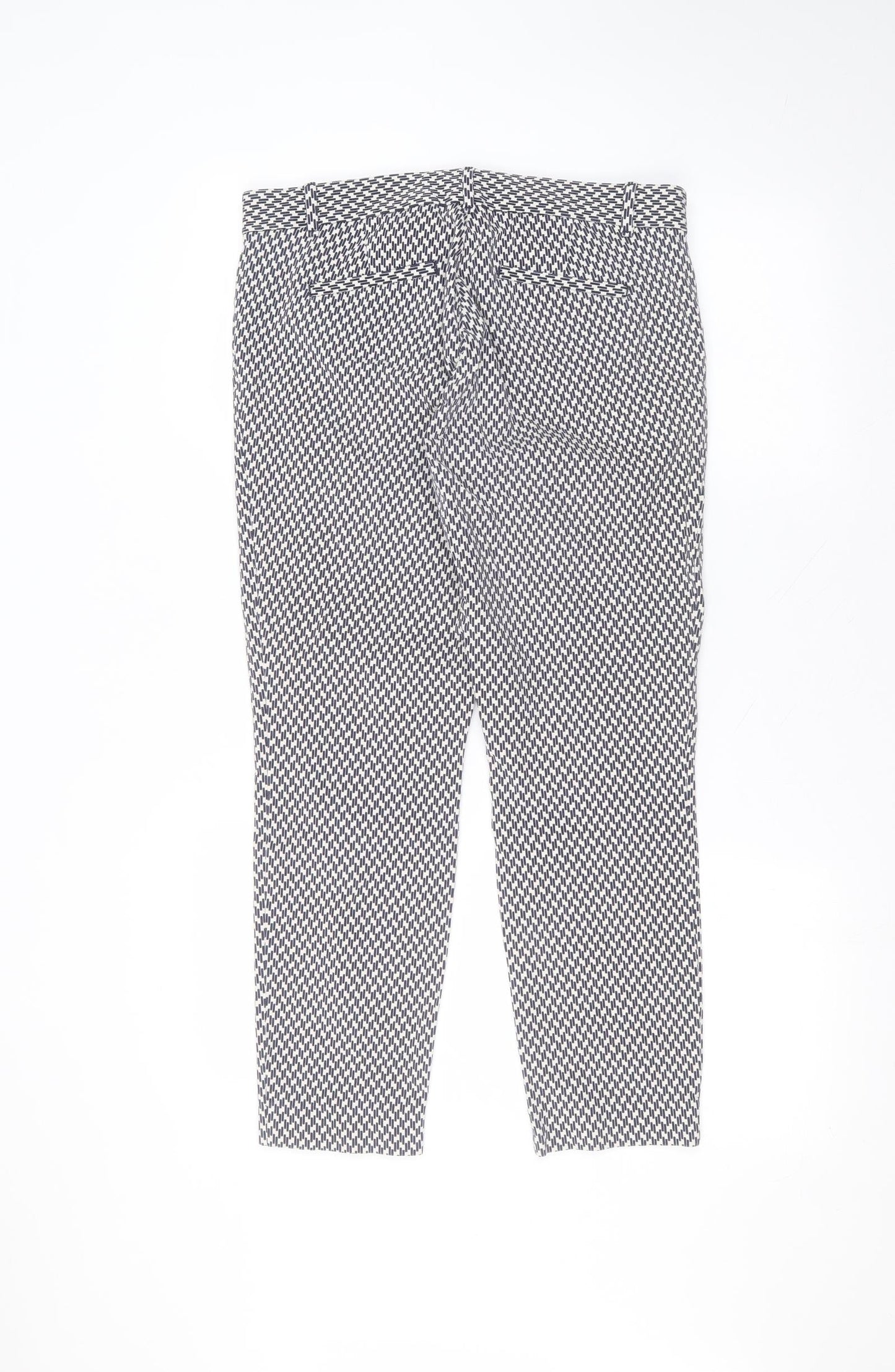 Gap Womens White  Cotton Trousers  Size 10 L24 in Regular