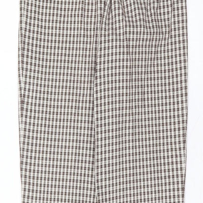 Preloved GOLFINO Womens White  Polyester Trousers  Size 12 L27 in Regular - Label