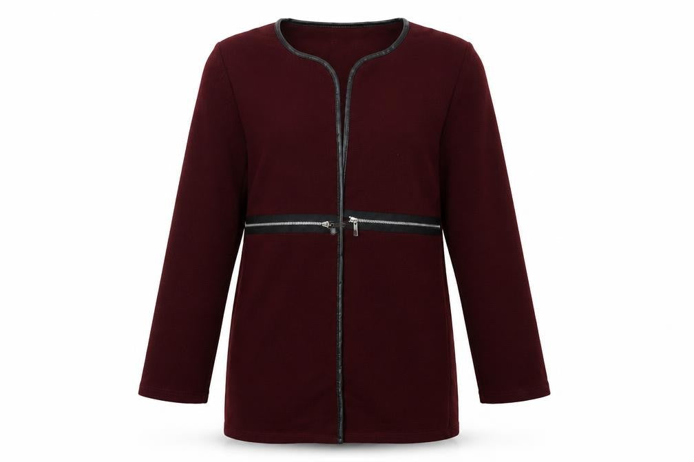 Blue Inc Womens Red   Overcoat Blazer Size 12