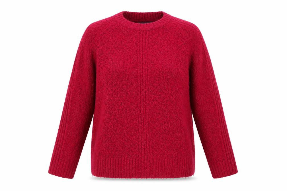 Marks & Spencer Womens Pink Round Neck  Acrylic Pullover Jumper Size M