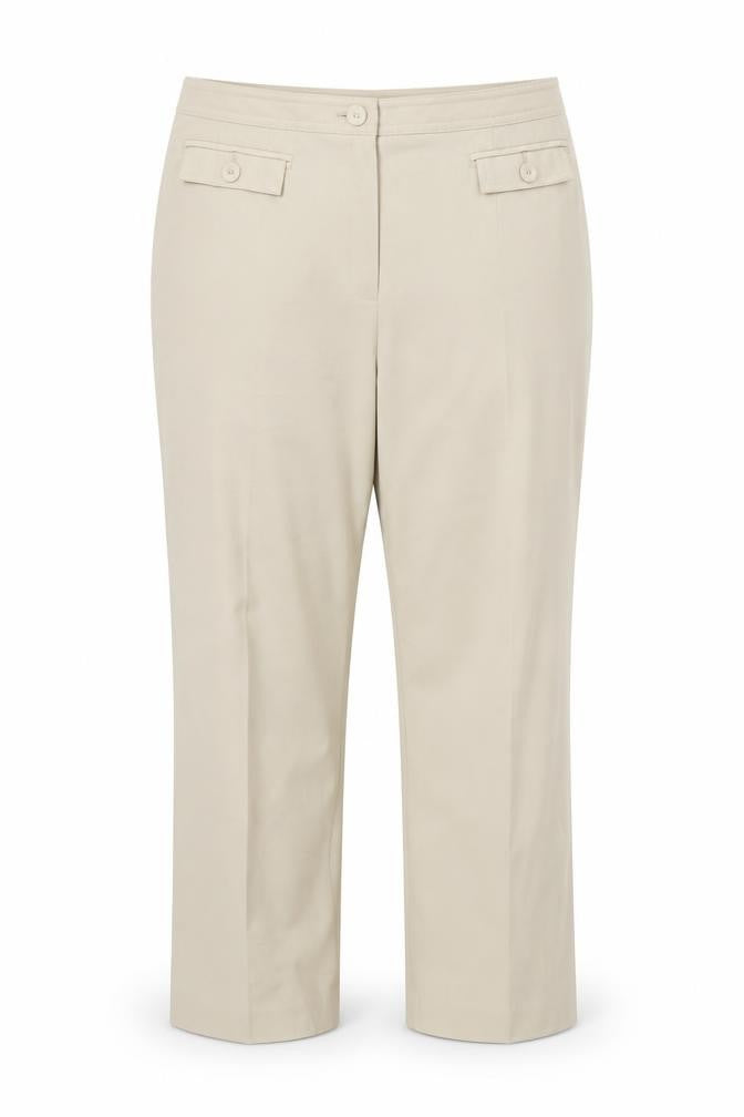 Marks & Spencer Womens Beige  Polyester Dress Pants Trousers Size 18 L24 in Regular