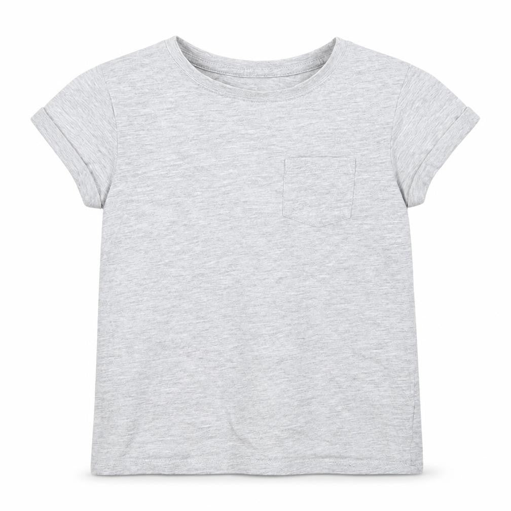 NEXT Girls Grey  Cotton Basic T-Shirt Size 8 Years Round Neck