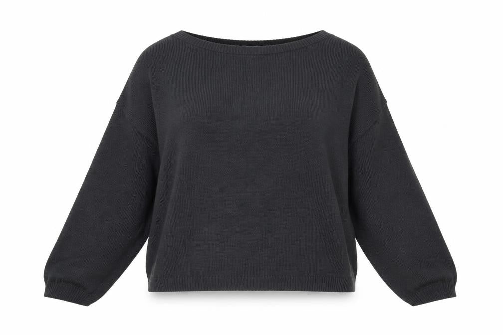 In the Style Womens Grey Round Neck  Acrylic Pullover Jumper Size 14