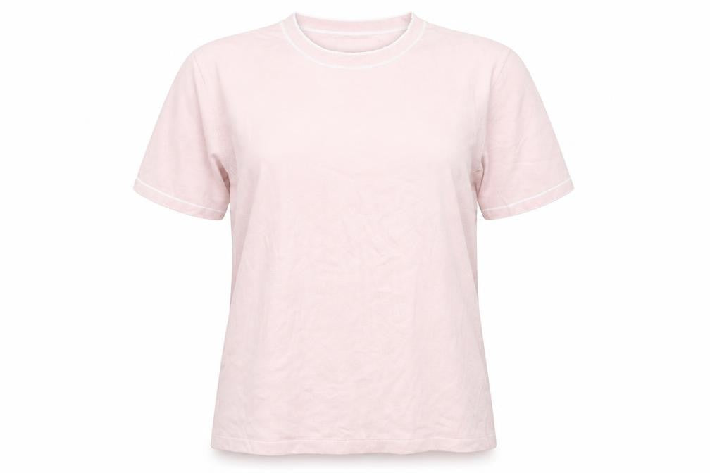 RIDDELLA Womens Pink  Viscose Basic T-Shirt Size 18 Round Neck