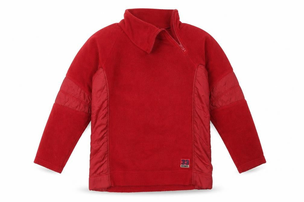 Rebel Girls Red High Neck  Polyester Pullover Jumper Size 12 Years
