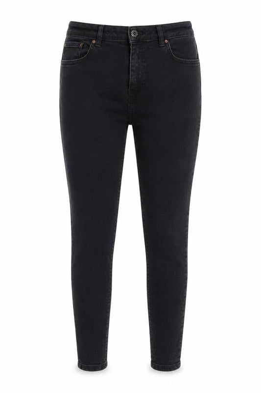 DENIM CO Womens Black  Cotton Skinny Jeans Size 12 L28 in Regular