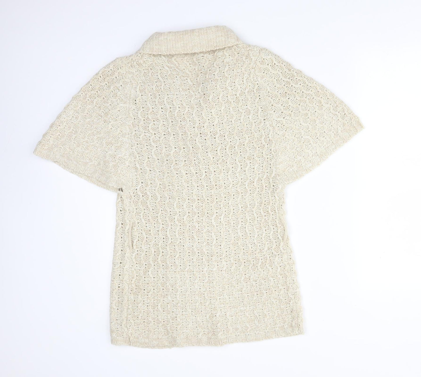 EVIE Womens Beige   Acrylic Cardigan Jumper Size 12