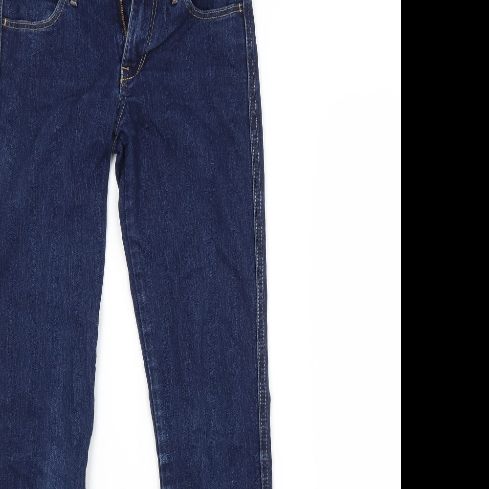 H&M Womens Blue  Cotton Skinny Jeans Size 24 in L30 in Regular
