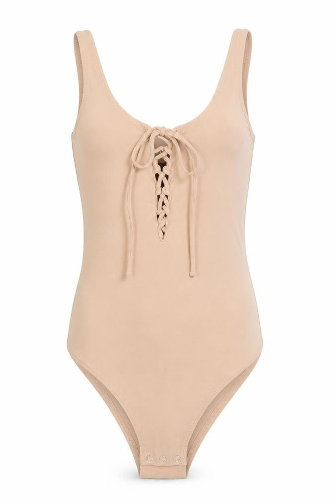 Topshop Womens Brown  Cotton Unitard One-Piece Size 8