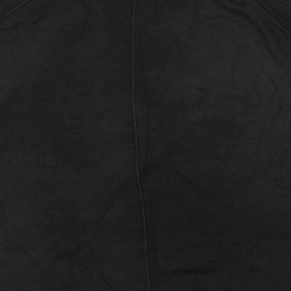 Next Mens Black Crew Neck  Acrylic Pullover Jumper Size L