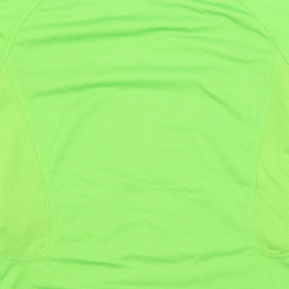 Quechua Boys Green  Polyester Basic Casual Size 5-6 Years Crew Neck