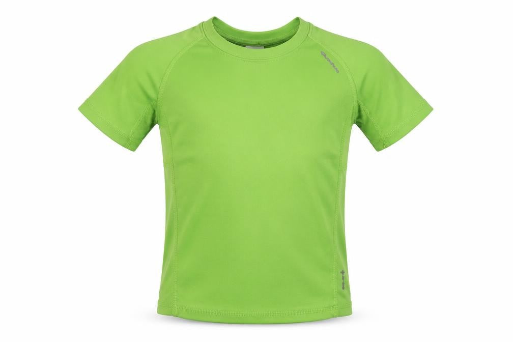 Quechua Boys Green  Polyester Basic Casual Size 5-6 Years Crew Neck